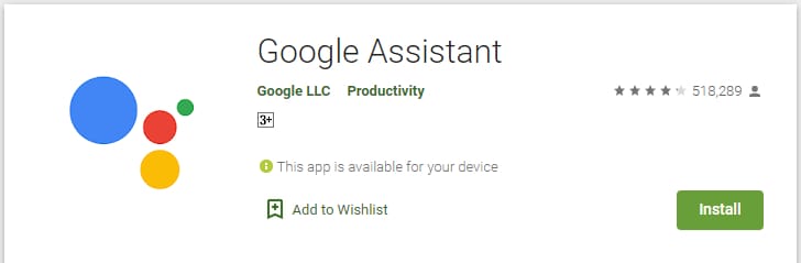 Downoad and Install Google Assistant