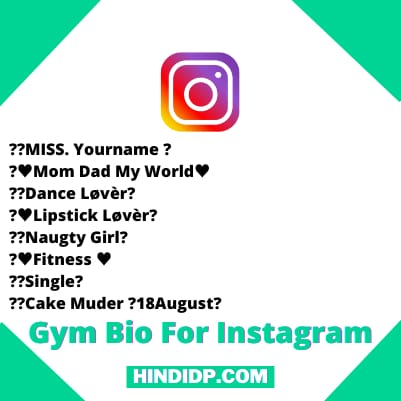 Attractive Gym Lover Bio For Instagram