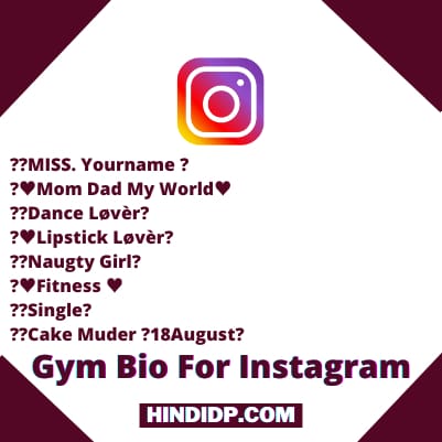 Gym & Fitness Instagram Bio For Girls