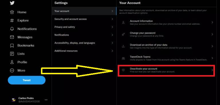 How To Delete Twitter Account